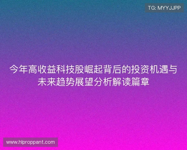 今年高收益科技股崛起背后的投资机遇与未来趋势展望分析解读篇章 今年高收益科技股崛起背后的投资机遇与未来趋势展望分析解读篇章